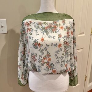 Max Studio Floral Sheer Women's Top - Size XS
